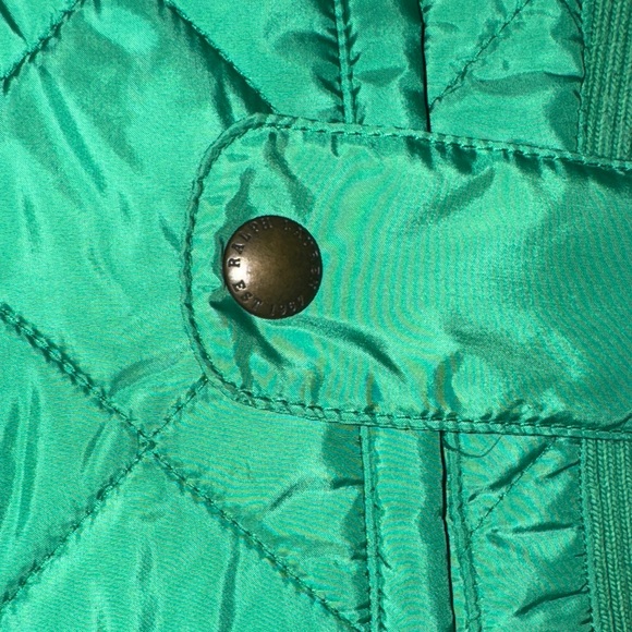 Ralph Lauren | Kelly Green Quilted Vest with Embroidered Crest Suede - Picture 3 of 7